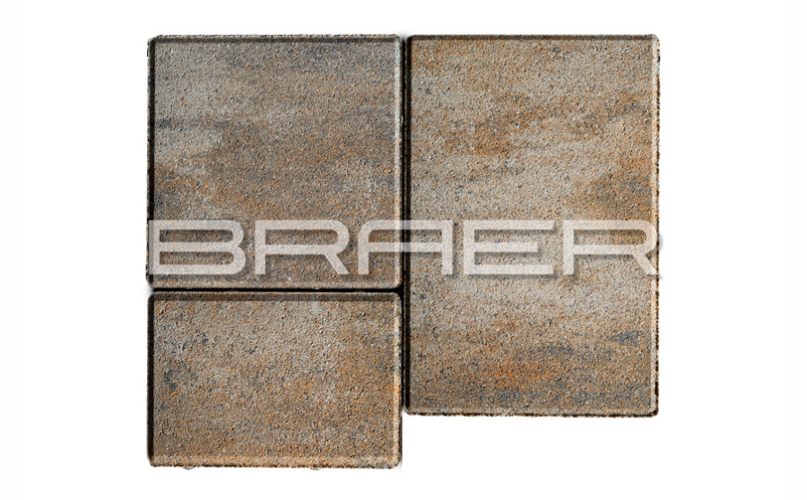 Фото Плитка тротуарная BRAER Старый город Венусбергер Color Mix Песчаник