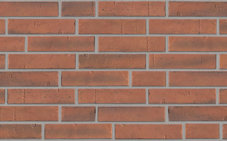 Фото Клинкерная плитка под кирпич Stroeher Kontur EG, 475 rot engobiert, 240*52*12 мм