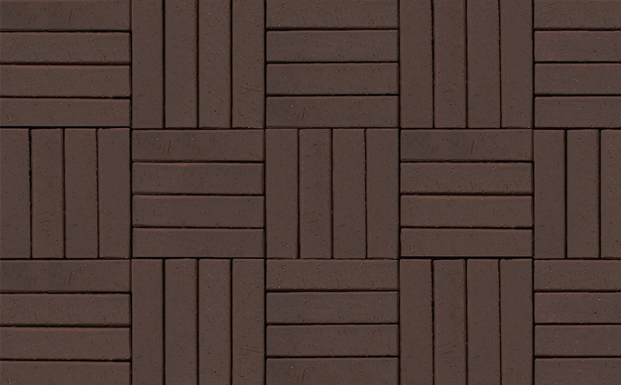 Фото Клинкерная брусчатка Westerwaelder Klinker WK105DB Design Dunkel Braun PK, 240*52*50 мм