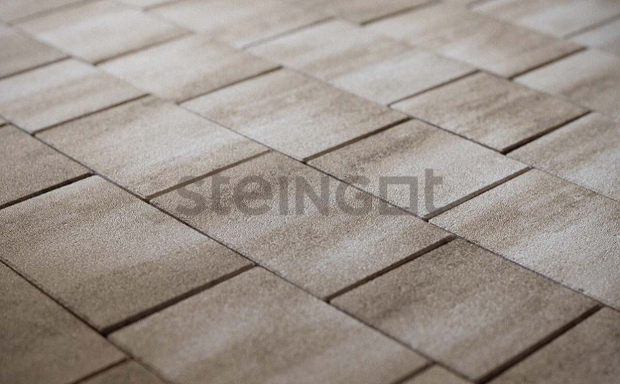 Фото Плитка тротуарная Steingot Колормикс, Новый город, Травертин (Travertin), комплект 3 шт, толщина 40 мм