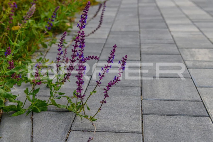 Фото Плитка тротуарная BRAER Старый город Ландхаус Color Mix Туман, толщина 60 мм