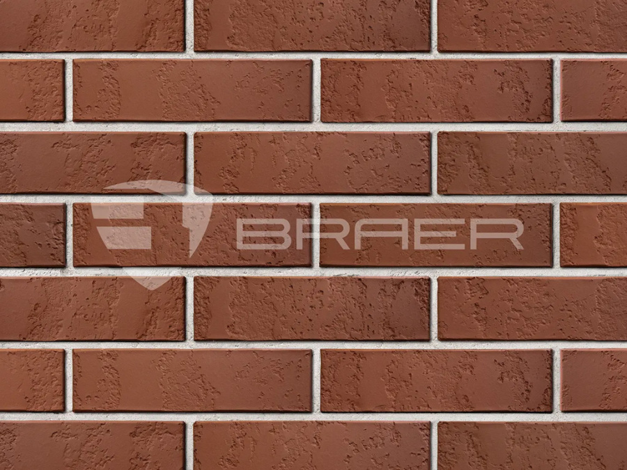 Фото Кирпич BRAER бордо фьорн, 250*120*65 мм