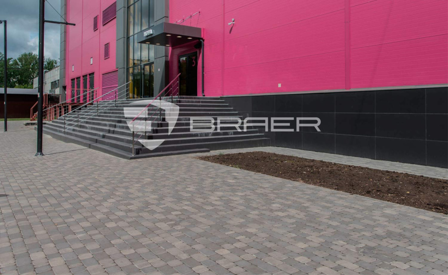Фото Плитка тротуарная BRAER Классико серый