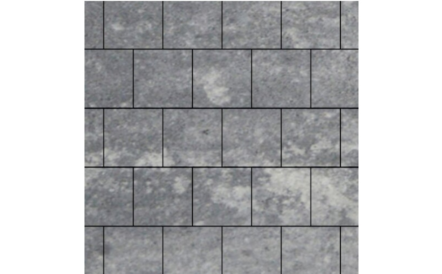 Фото Плитка тротуарная SteinRus Виго В.3.К.8 гладкая, ColorMix Актау, 200*200*80 мм