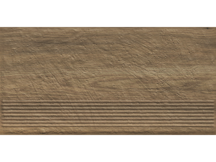 Фото Клинкерная ступень с насечками Paradyz Carrizo, Wood, 600*300*8,5 мм