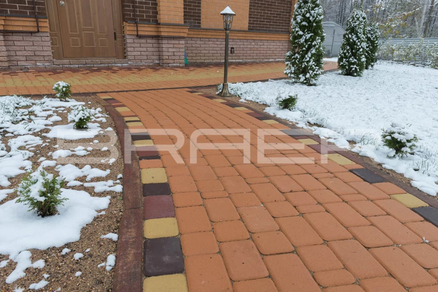 Фото Плитка тротуарная BRAER Классико коричневый