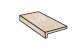 Фото Клинкерная ступень прямой угол Stroeher Gravel Blend 960 beige 294х175х52х10 мм