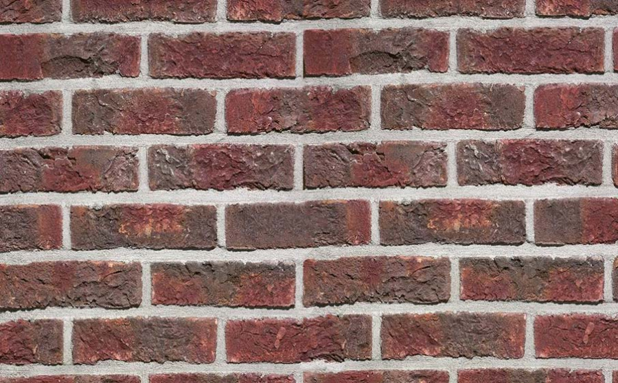 Фото Кирпич облицовочный Terca Blauw-Rood Genuanceerd, 215*100*65 мм