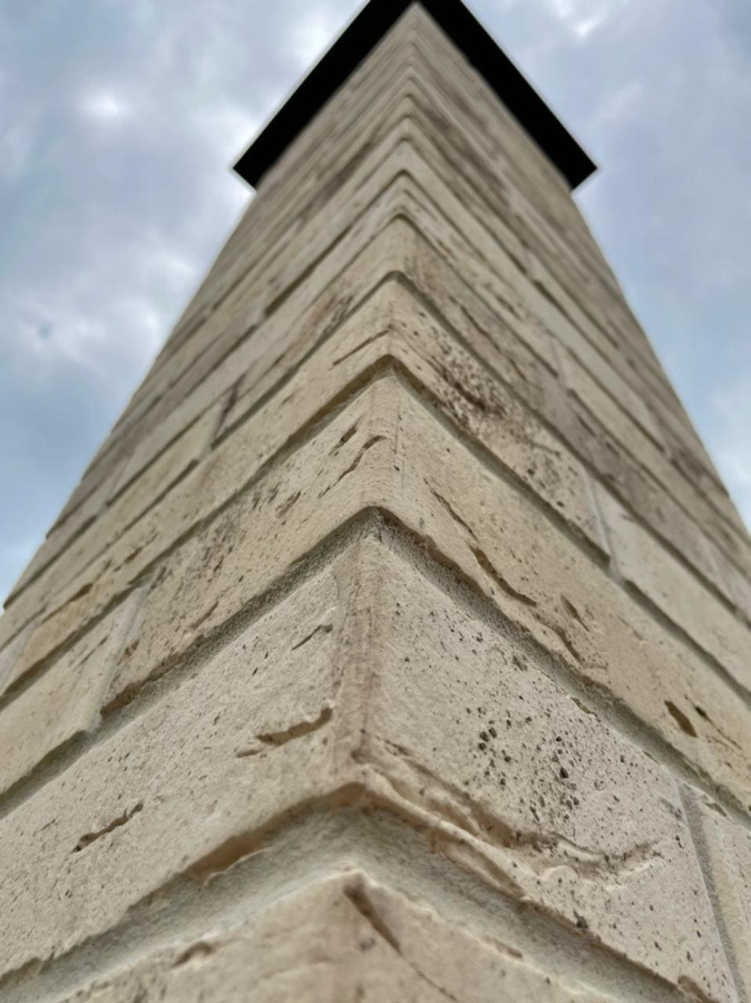 Фото Облицовочный керамический кирпич Konigstein Санторини Акватинта полнотелый 250*120*65 мм
