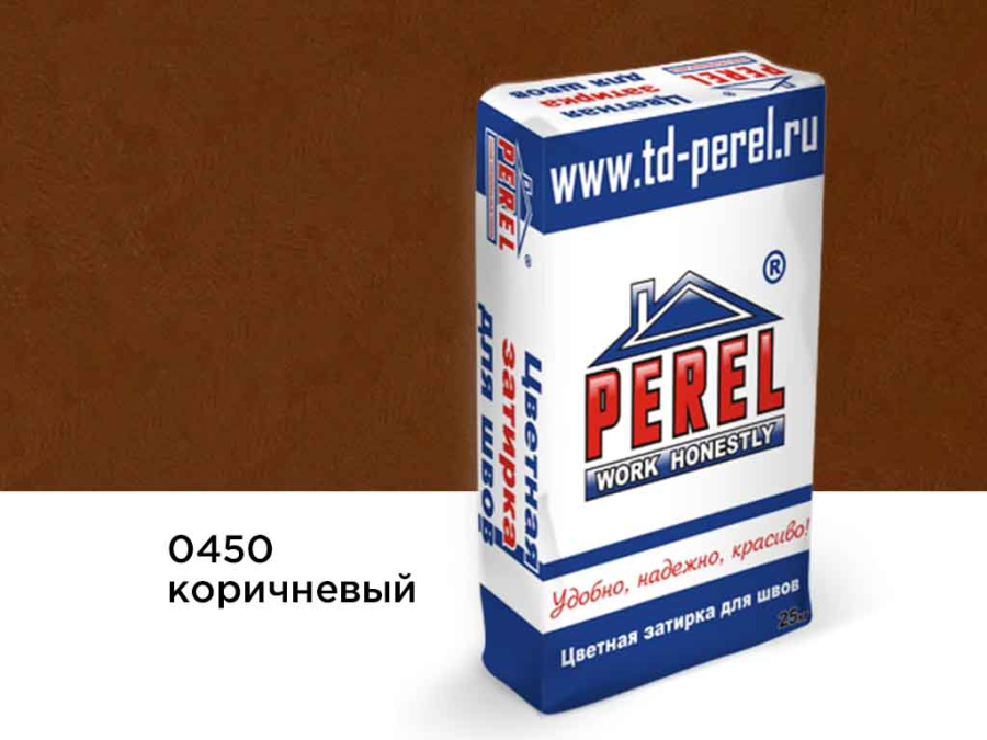 Фото Затирка для швов Perel RL 0450 коричневая, 25 кг