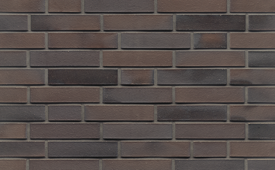 Фото Кирпич клинкерный Muhr 33 A Schwarz-Braun гладкий, 240*115*52 мм