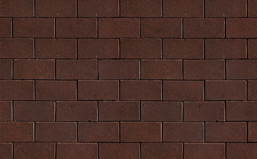 Фото Клинкерная брусчатка Westerwaelder Klinker WK115DB40 Design Dunkel Braun PK, 200*100*40 мм
