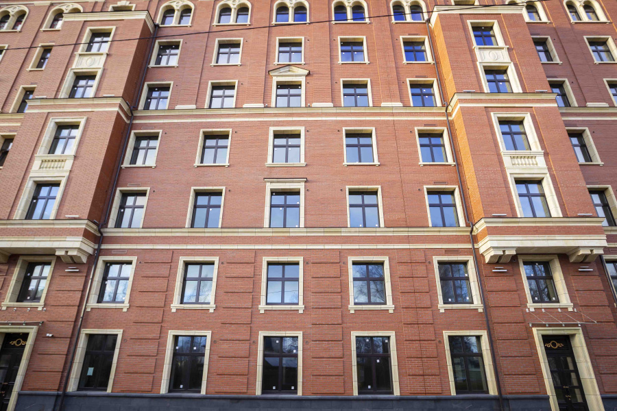 Фото Кирпич клинкерный ЛСР Эдинбург темно-красный береста, 250*85*65 мм