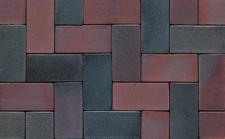 Фото Клинкерная брусчатка Muhr №04S Rotbraun-bunt spezial, 200*100*40 мм