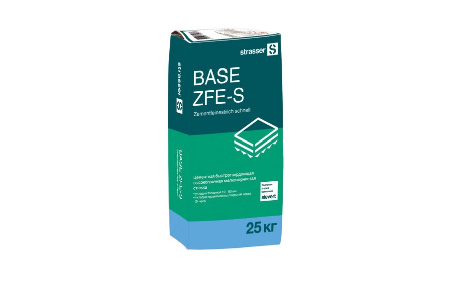 Фото Цементная стяжка strasser BASE ZFE-S, 25 кг