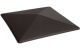 Фото Клинкерный заборный оголовок King Klinker 18 Volcanic Black, 445*585*106 мм
