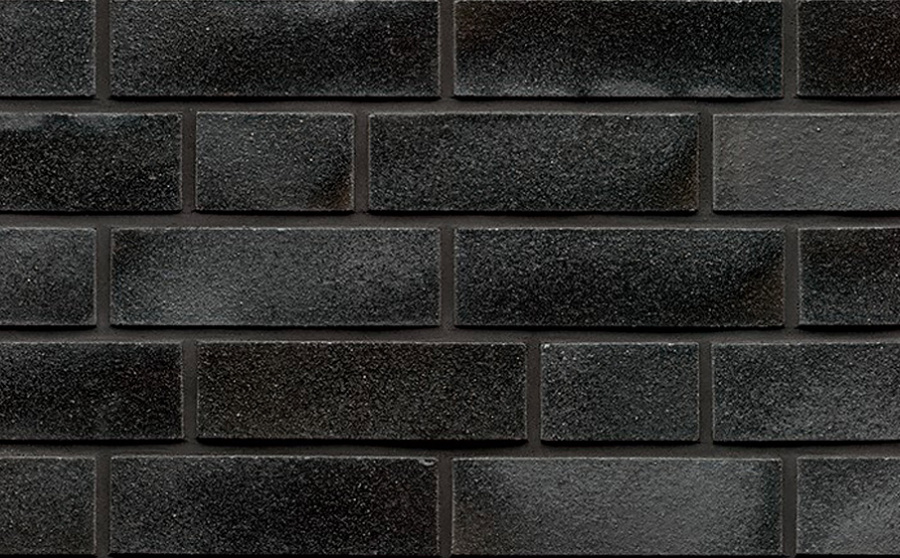Фото Кирпич клинкерный Muhr 05E Brilliant Schwarz гладкий, 240*115*71 мм