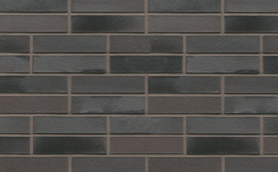 Фото Кирпич клинкерный Muhr 15 Schwarz-bunt Edelglanz гладкий, 290*90*71 мм