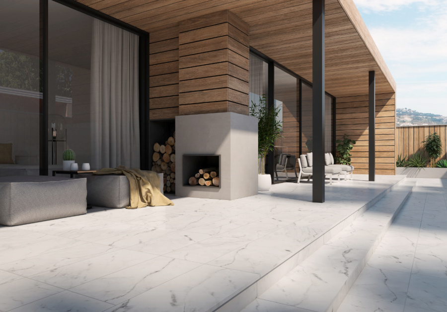 Фото Керамогранит Gres Aragon Marble Carrara Blanco 597*297*10 мм