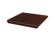 Фото Клинкерная угловая ступень с капиносом Paradyz Cloud, Brown, 330*330*11 мм