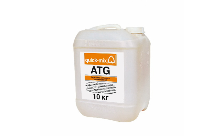 Фото Грунтовка глубокого проникновения quick-mix ATG, 10 кг