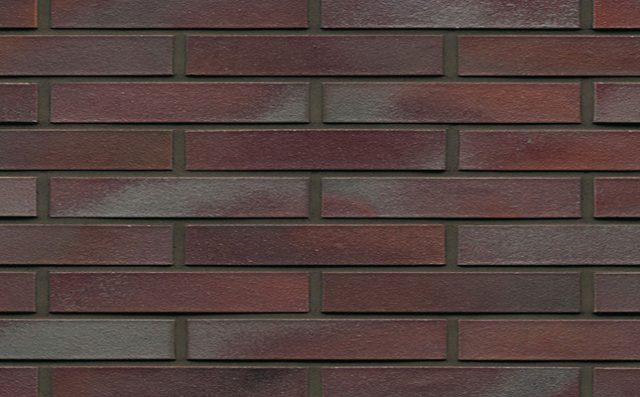 Фото Кирпич клинкерный Muhr 10 Violettblau geflammt гладкий, 290*90*40 мм