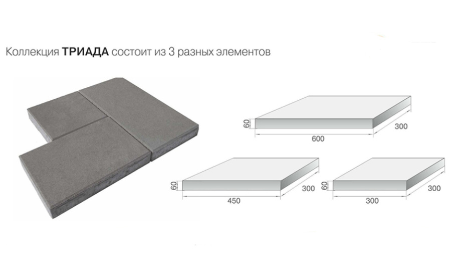 Фото Плитка тротуарная BRAER Триада Color Mix Ночь, толщина 60 мм