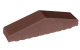 Фото Клинкерный заборный элемент полнотелый King Klinker 03 Natural brown, 310/250*65*78 мм