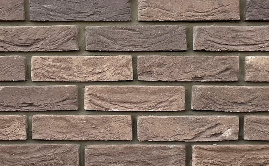 Фото Кирпич облицовочный Богандинский КЗ Амбер Блек, 210*100*50 мм
