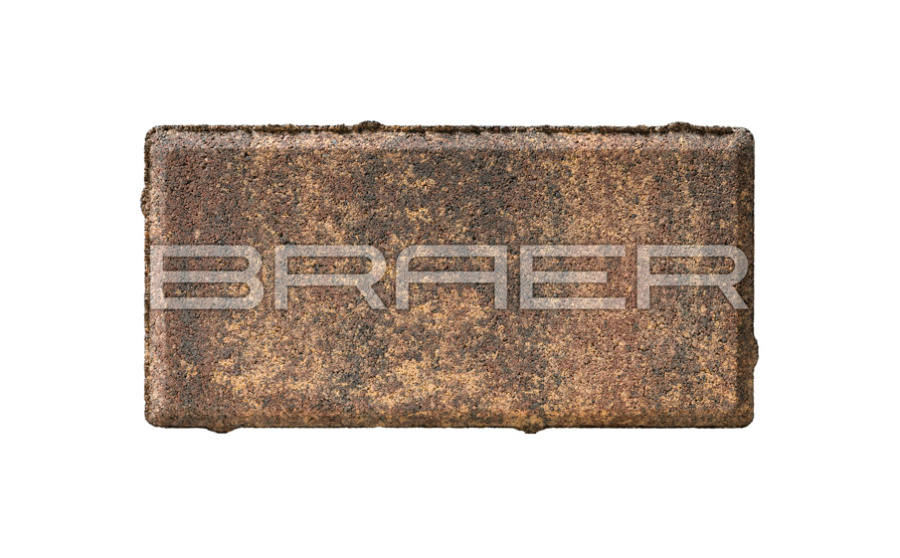 Фото Плитка тротуарная BRAER Прямоугольник Color Mix Мальва, 200*50*60 мм