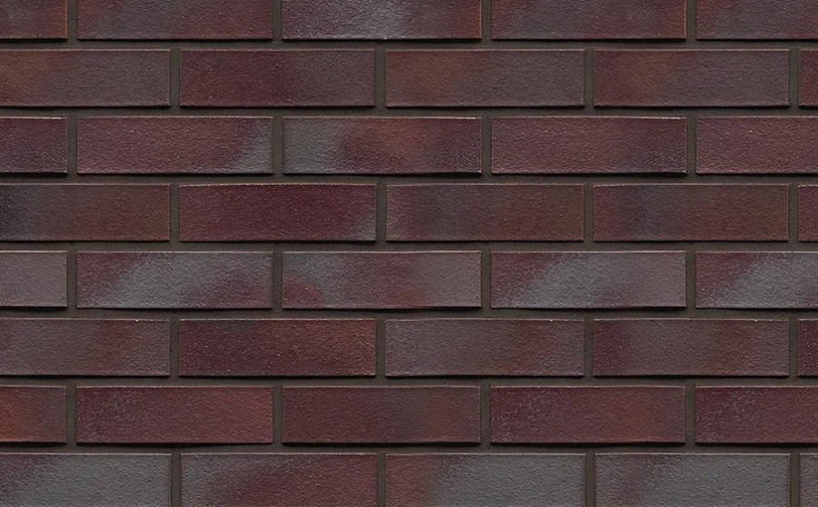 Фото Кирпич клинкерный Westerwaelder Klinker WK 810, Violettblau geflammt, 240*55*71 мм