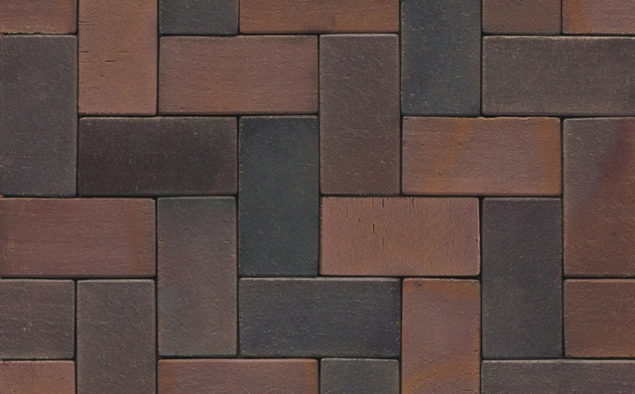 Фото Клинкерная брусчатка Muhr №04S Rotbraun-bunt spezial, 200*100*40 мм