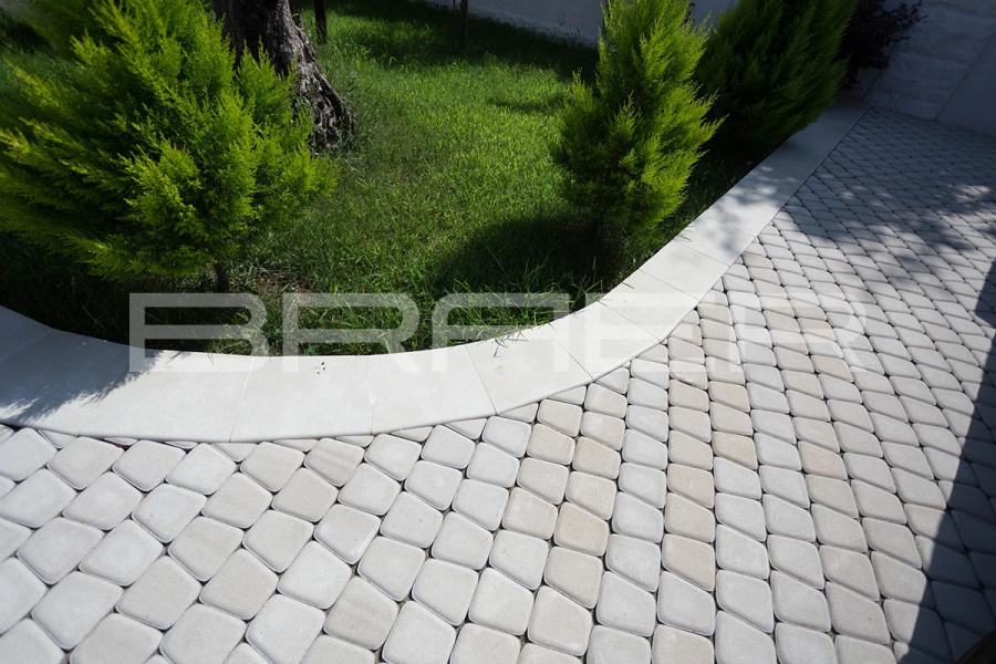Фото Плитка тротуарная BRAER Классико круговая Color Mix Мальва, 73*110*115*60 мм