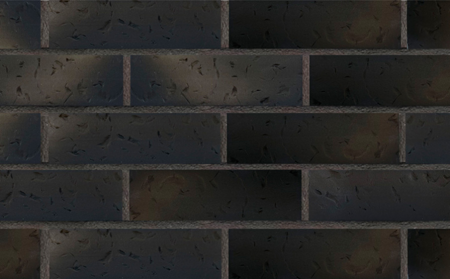 Фото Клинкерная плитка под кирпич Terramatic Moon Black AC, 240*71*14 мм