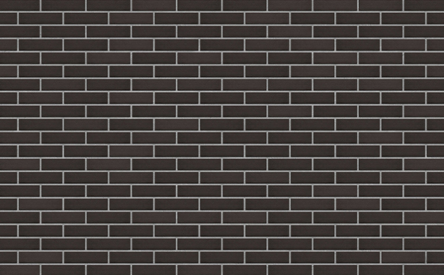 Фото Клинкерная плитка под кирпич King Klinker Dream House 18 Volcanic black RF10 250*65*10 мм