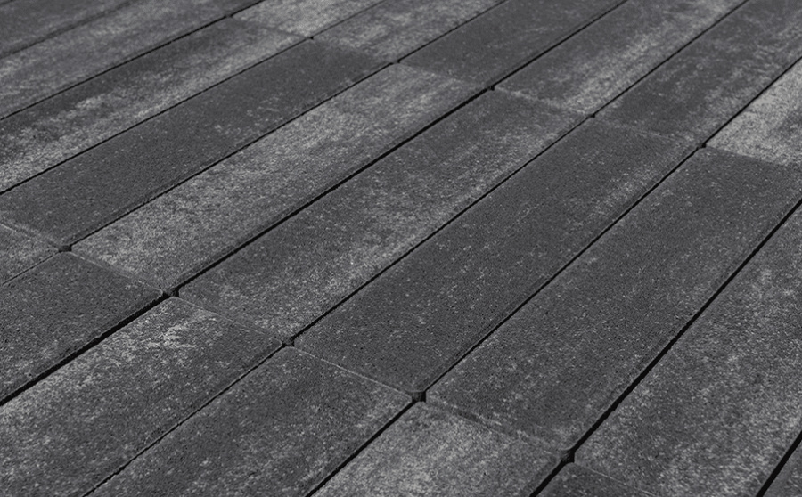 Фото Плитка тротуарная BRAER Ригель 2.0 Color Mix Ночь 320*80*60 мм
