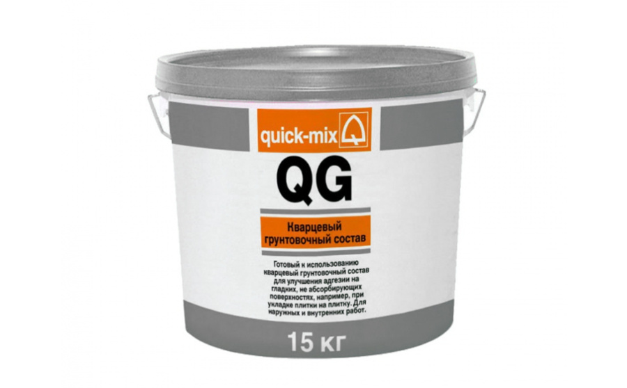 Фото Кварцевый грунтовочный раствор quick-mix QG, 15 кг