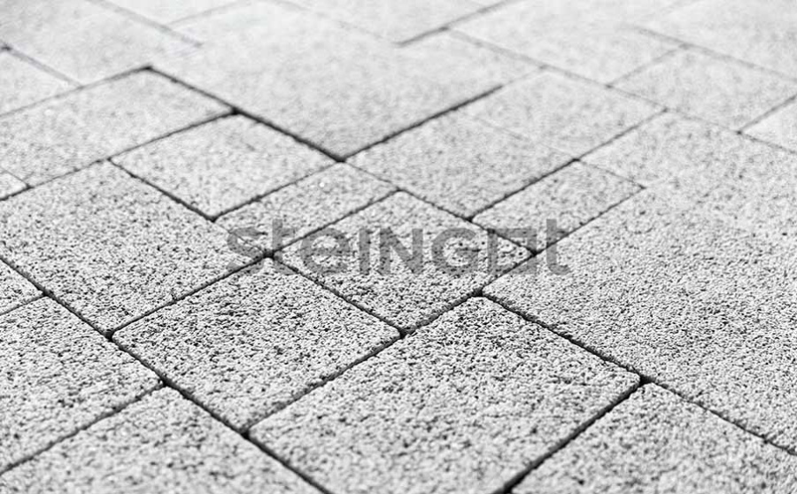 Фото Плитка тротуарная Steingot Премиум, Бавария, Белый (Bianco Nero), комплект 4 шт, толщина 60 мм