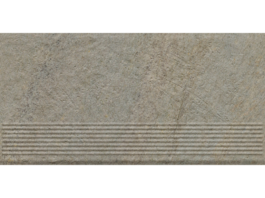 Фото Клинкерная ступень с насечками Paradyz Eremite, Taupe, 600*300*8,5 мм