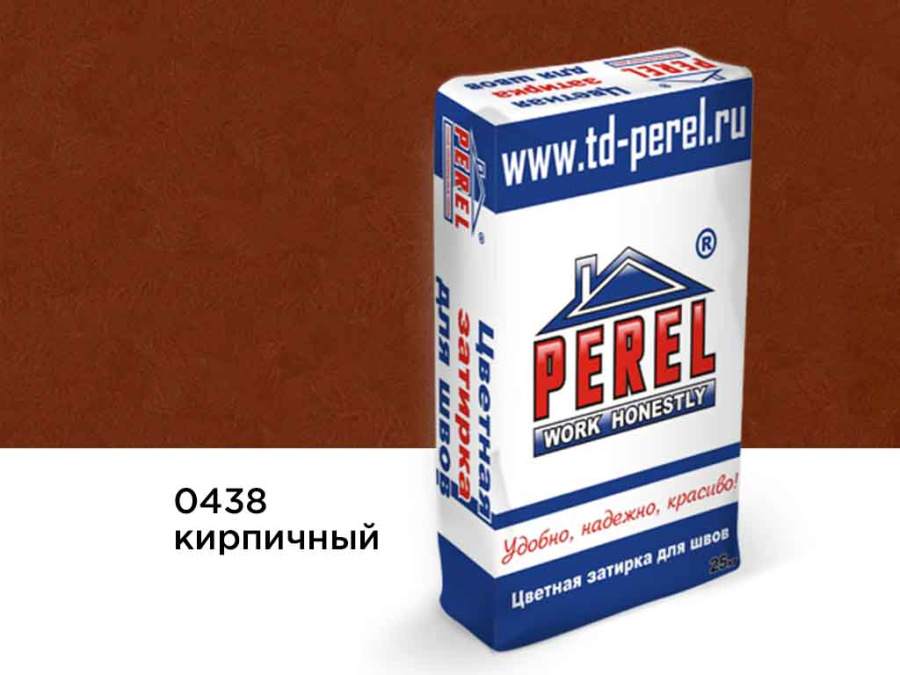 Фото Затирка для швов Perel RL 0438 кирпичная, 25 кг