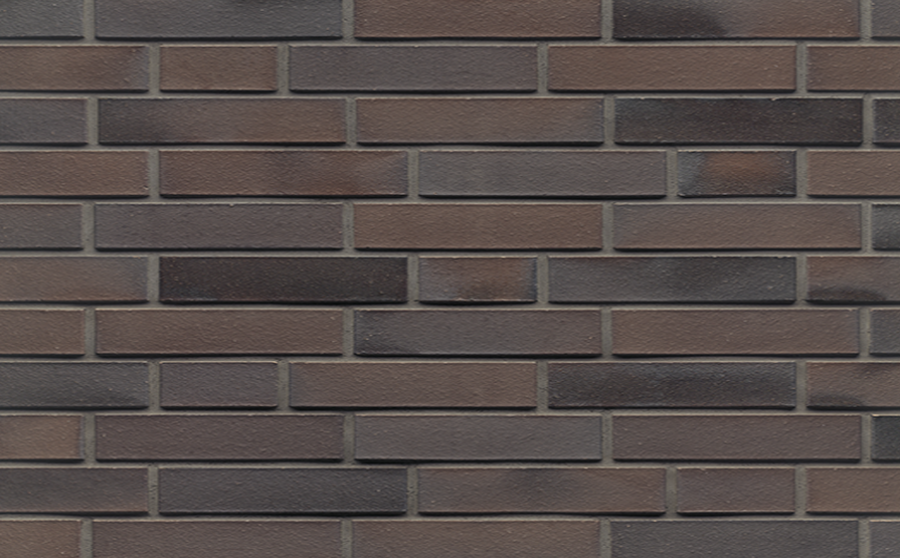 Фото Кирпич клинкерный Muhr 33 A Schwarz-Braun гладкий, 290*60*52 мм