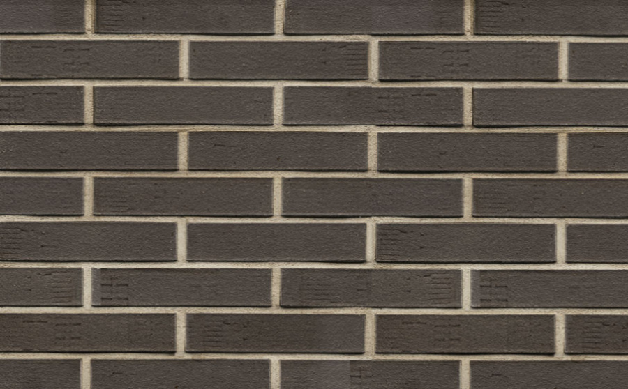 Фото Кирпич клинкерный Westerwaelder Klinker Nr 05F Eisenschmelz Schwarzbraun Fuss., 240*115*52 мм