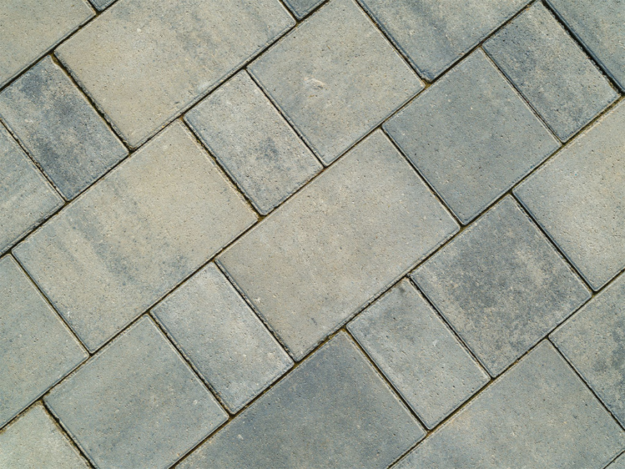 Фото Плитка тротуарная SteinRus Новый город Рид В.8.Псм.8, гладкая, Монохром, толщина 80 мм
