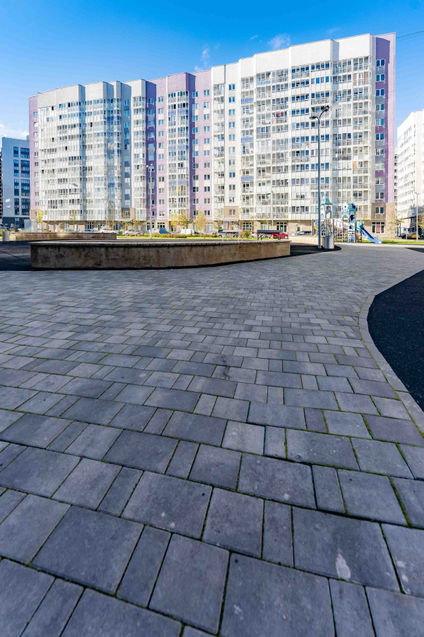 Фото Плитка тротуарная BRAER Старый город Ландхаус Color Mix Вечер, толщина 60 мм