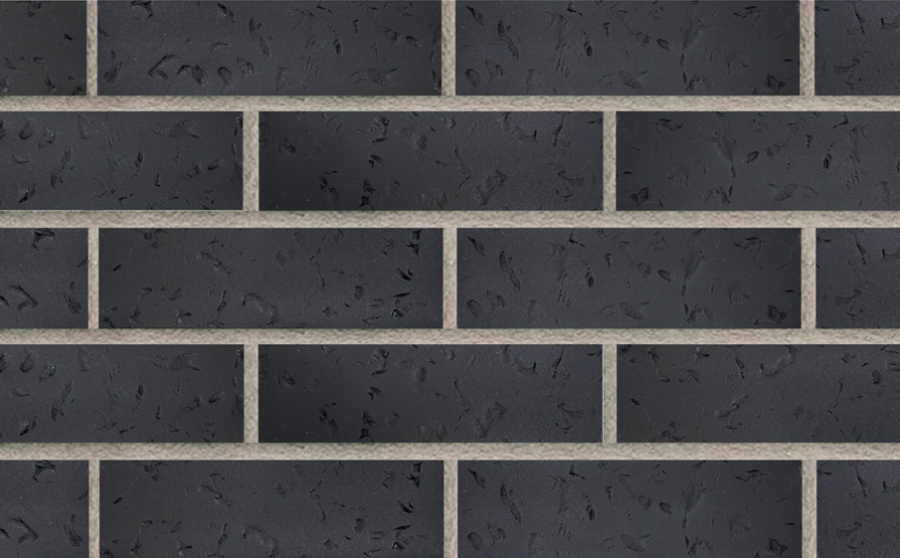 Фото Клинкерная плитка под кирпич Terramatic Moon Black AB, 240*71*14 мм