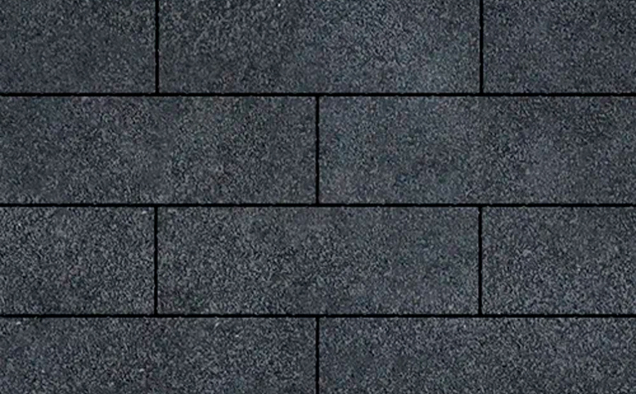 Фото Плитка тротуарная SteinRus Аликанте Б.2.П.8 Backwash, Неро, 900*300*80 мм