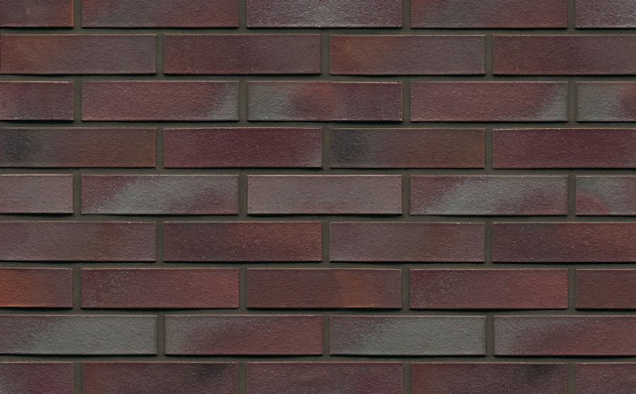 Фото Кирпич клинкерный Muhr 10 Violettblau geflammt гладкий, 290*90*71 мм