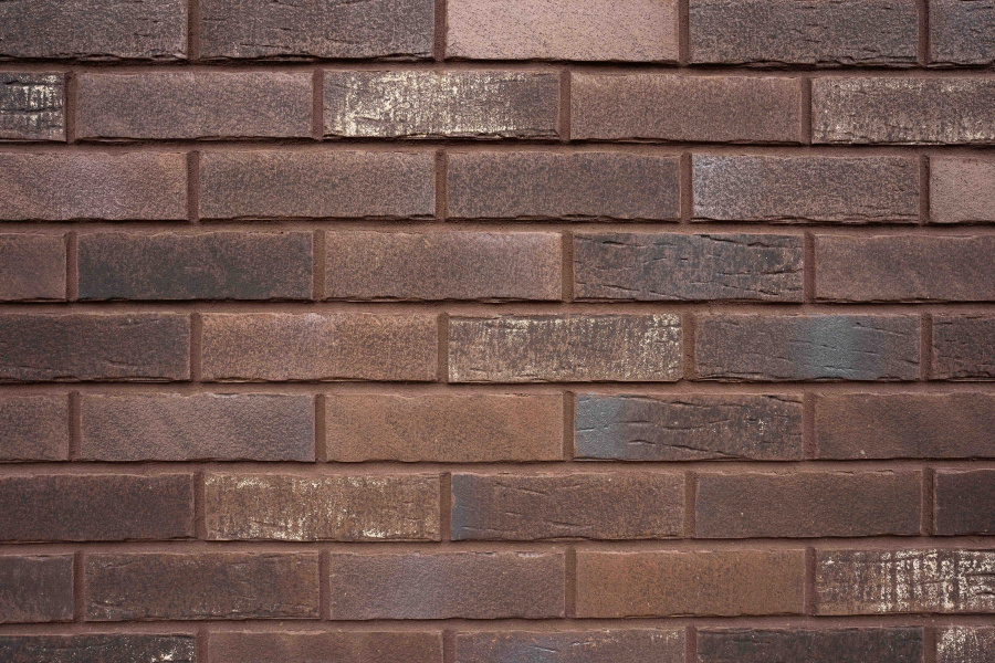 Фото Клинкерная плитка под кирпич Stroeher Steinlinge 377 platinbraun рельефная NF14, 240*71*14 мм