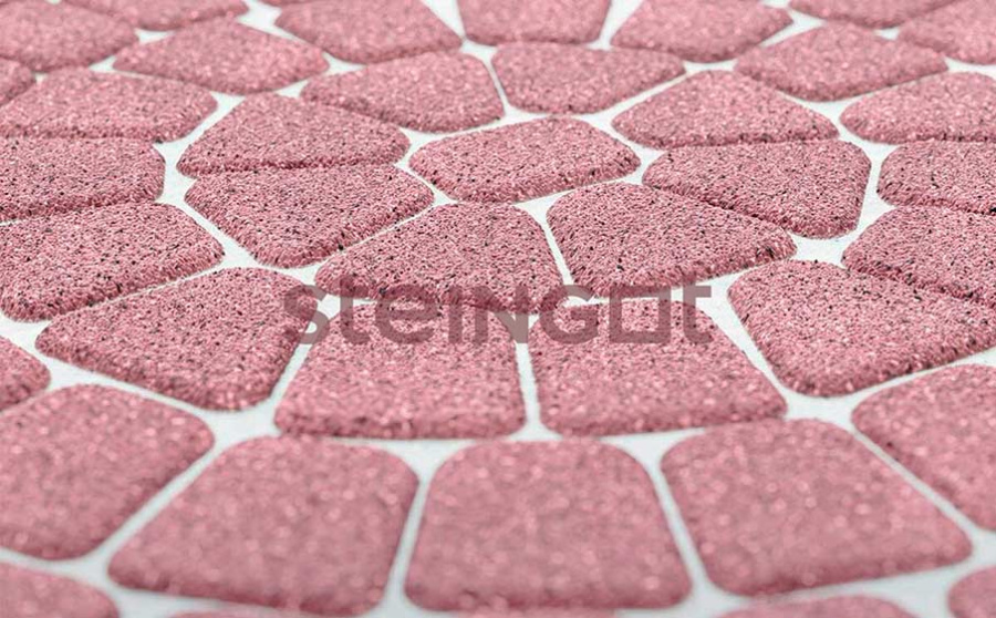 Фото Плитка тротуарная Steingot Премиум, Классика круговая, Красный (Rosa Sardo), комплект 3 шт, толщина 60 мм