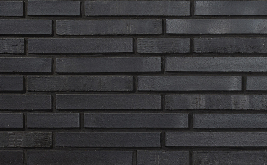 Фото Кирпич клинкерный Westerwaelder Klinker Nr 15 Schwarz-bunt Edelglanz, 290*60*40 мм